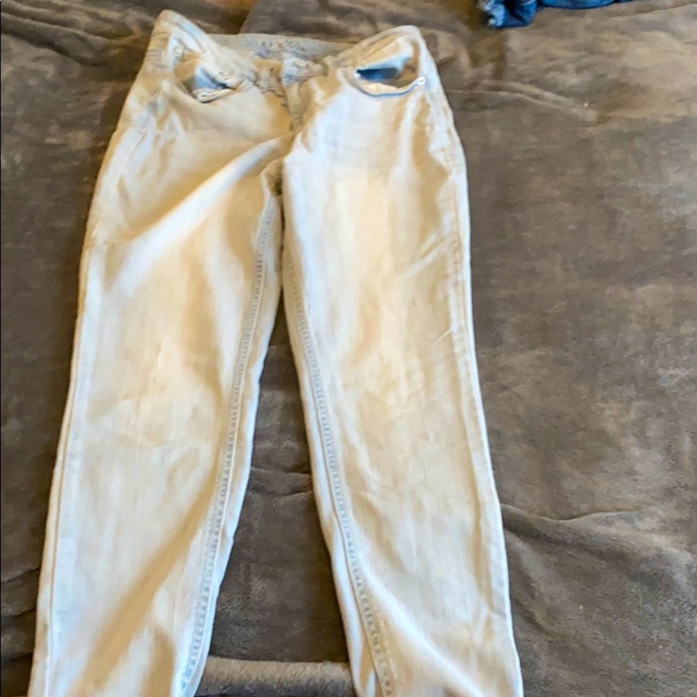 Light blue skinny jeans